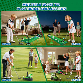 Terramus big golf tee helps kids practice proper stance.