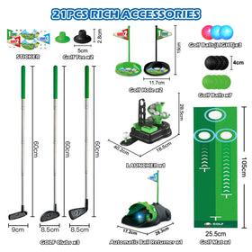 Terramus complete golf set fits indoor or outdoor adventures.