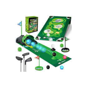 Terramus dinosaur ball returner guiding kids through playful putt practice