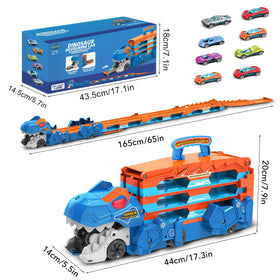 TERRAMUS eight-car set provides variety for open-ended racing play sessions.