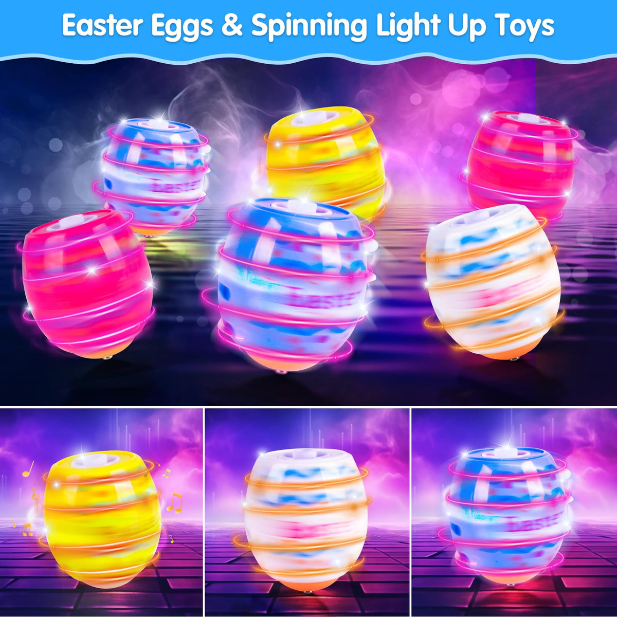 Terramus durable ABS eggs provide safe, interactive toys for ages 3 and up.