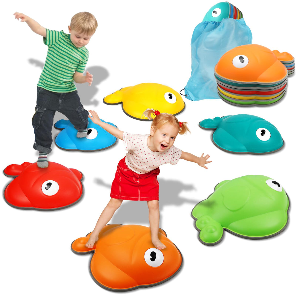 Terranus Goldfish Balance Stones 6pc set for balance practice.