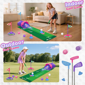 TERRAMUS putting mat provides smooth indoor practice and real-feel putting.