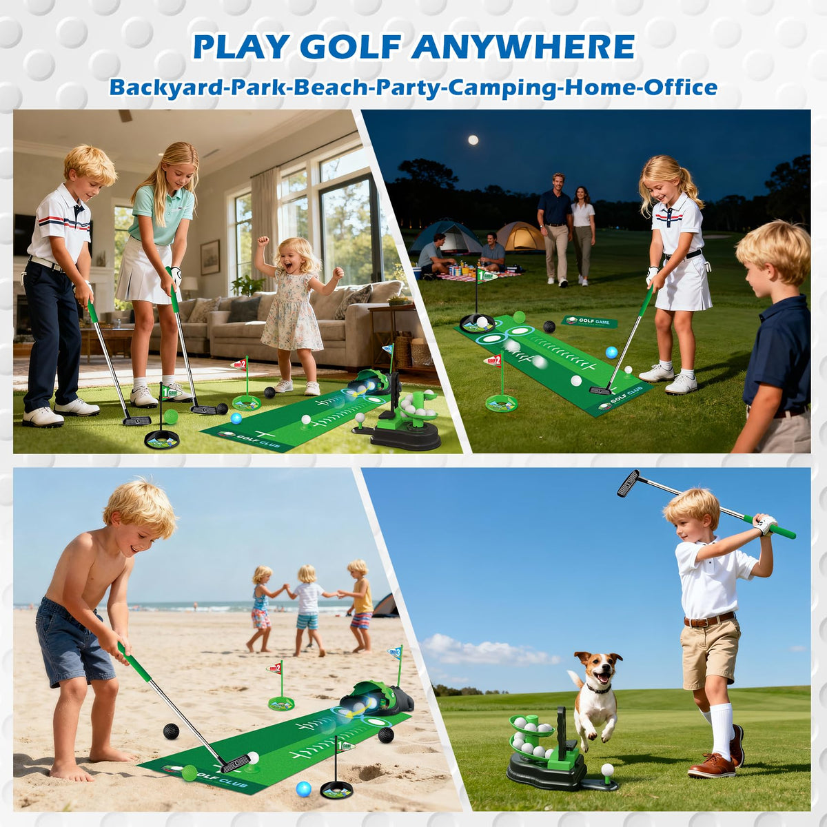 Terramus golf targets provide aiming challenges for focus.