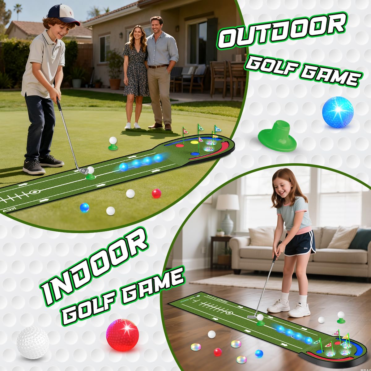 Terramus indoor-outdoor golf game for kids, teens, and families