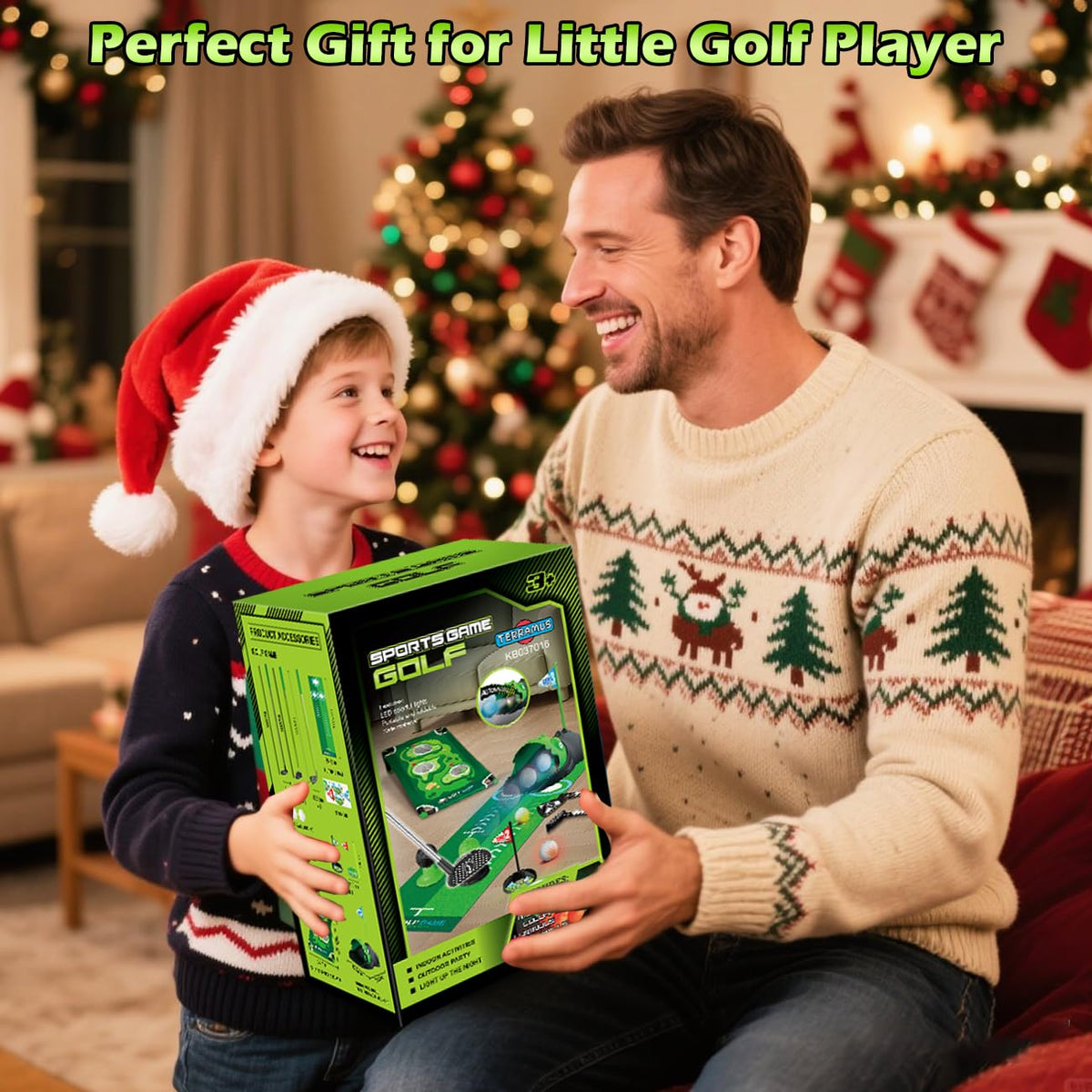 Terramus indoor-outdoor toy golf is ideal for family play