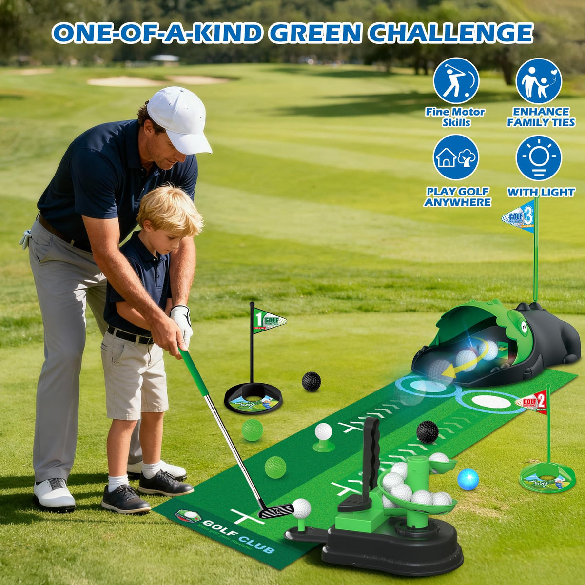 Terramus LED balls glow on impact for night time play.