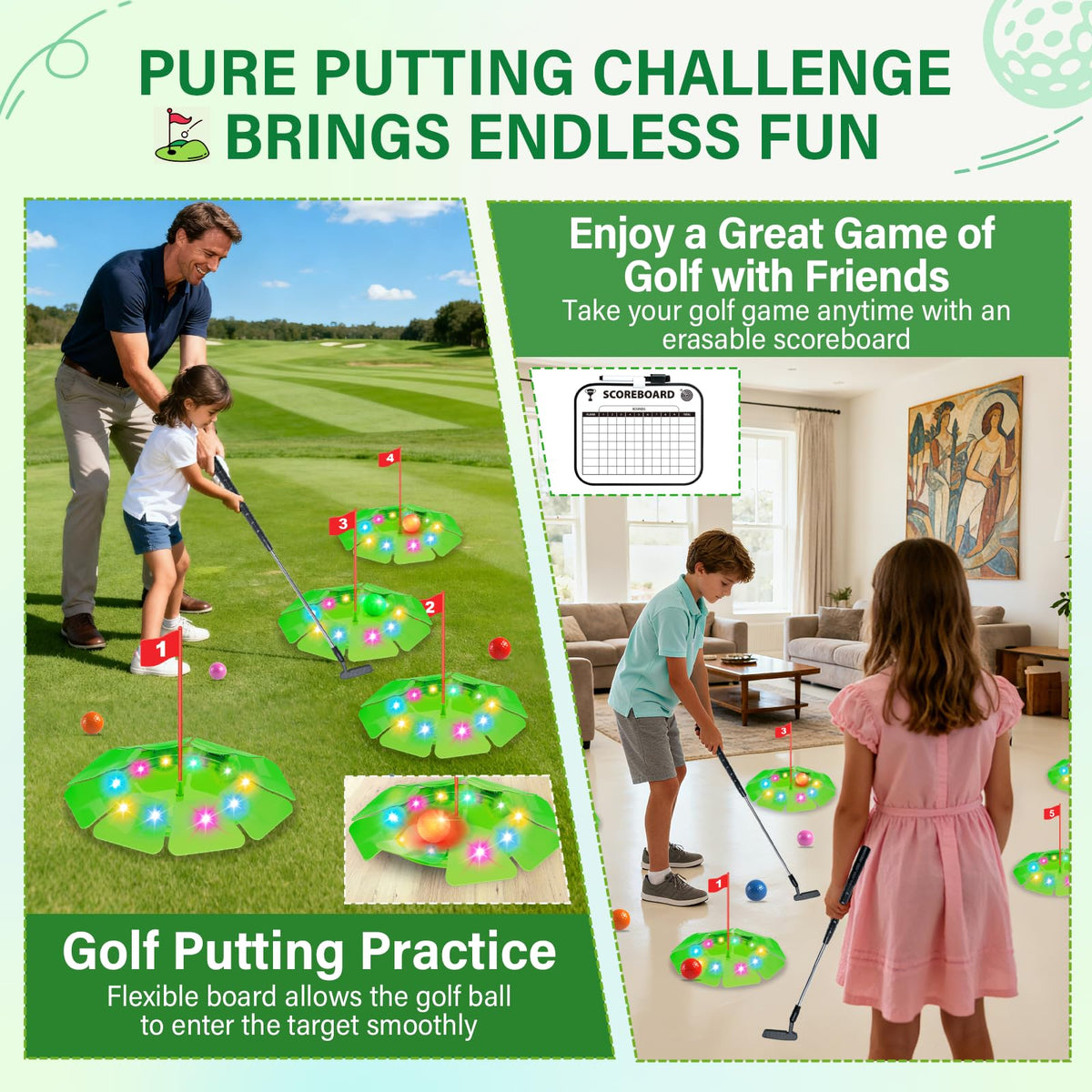 Two TERRAMUS clubs designed for kids with kid-friendly grip and safe beginner play.