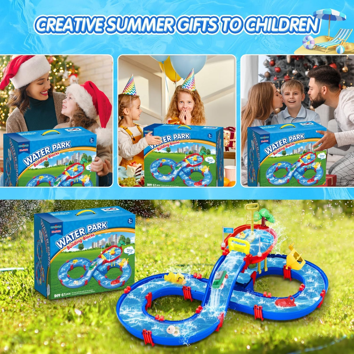 Terramus outdoor playset is perfect for lawn, beach, and garden fun.