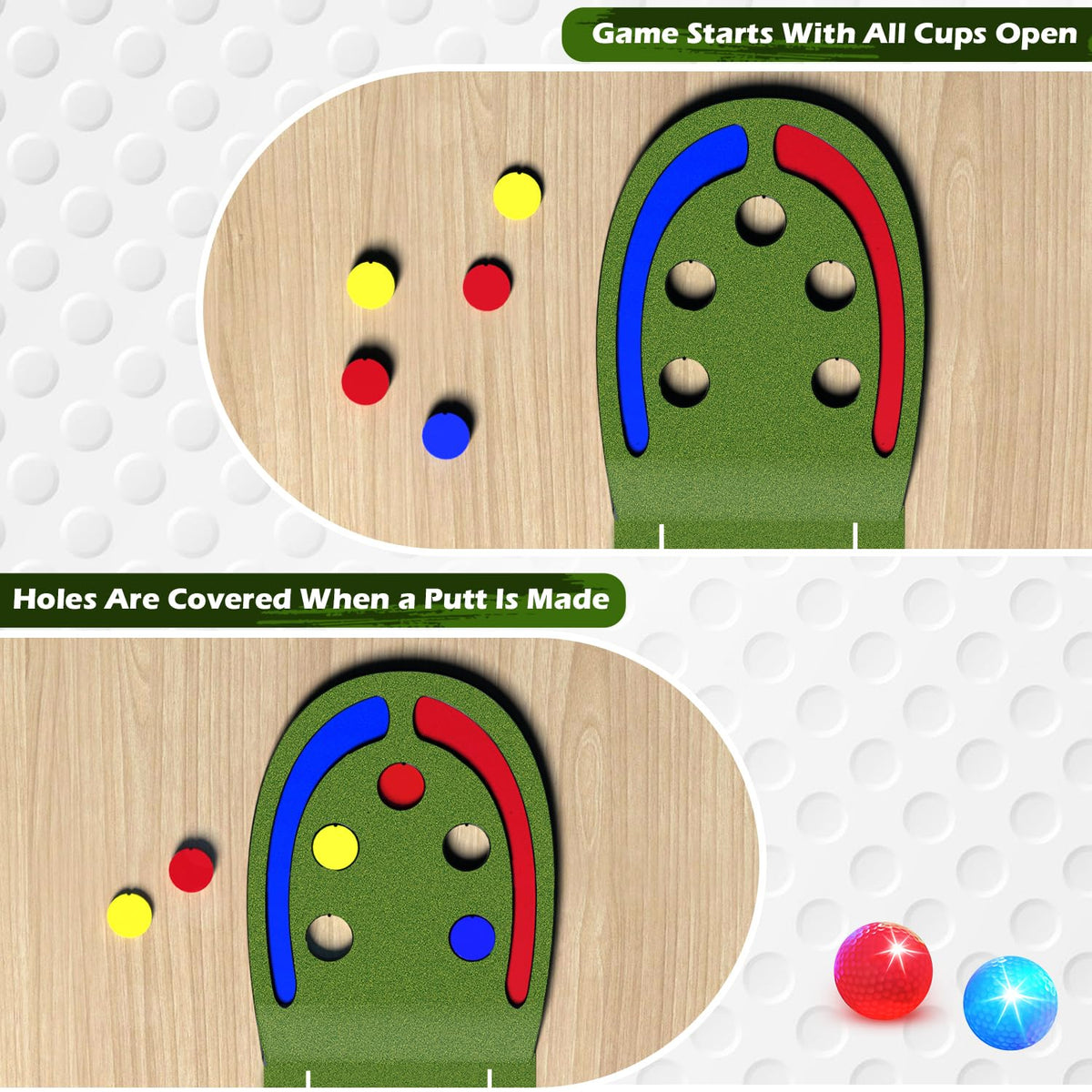 TERRAMUS portable golf set for indoor and outdoor family fun