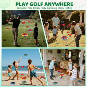 TERRAMUS Light Up Golf Play Set bean bags add flexible scoring options.