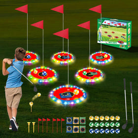 TERRAMUS Light Up Golf Play Set glow-in-the-dark fun for night gatherings.