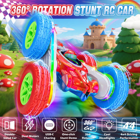 Terucle RC car LED strip lights create a colorful night glow