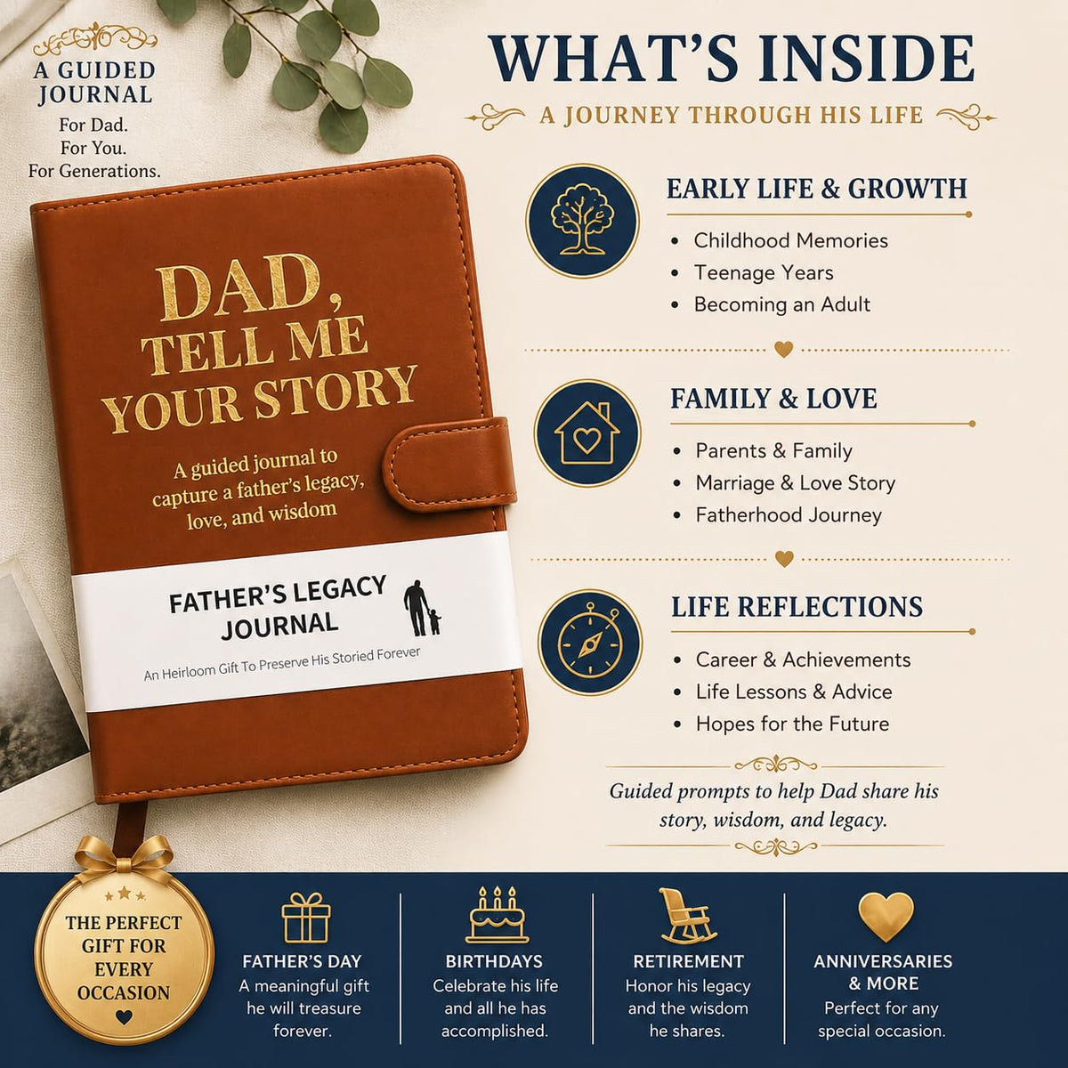 Tesitehi life story prompts pages encourage heartfelt memories.