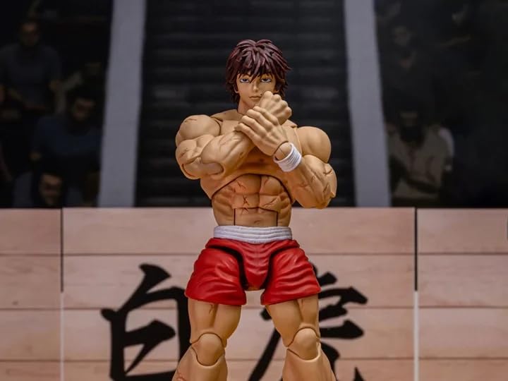 Testbrands Storm Arena Baki Hanma figure front view with detailed sculpt for display.