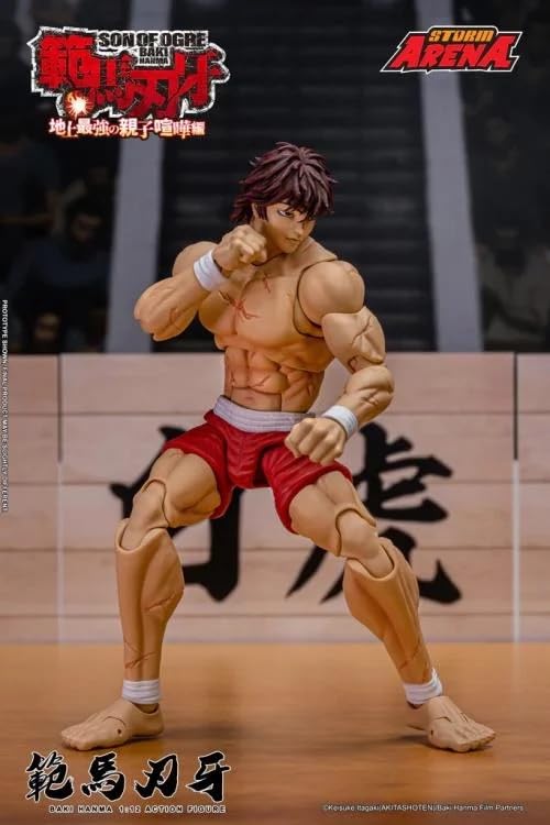 Testbrands Storm Arena Baki Hanma interchangeable hands enable dynamic action poses.