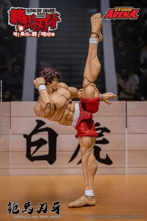 Testbrands Storm Arena Baki Hanma action stand supports stable, repeatable setups.