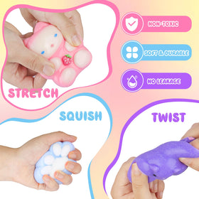 TETEMUN hamsters with cheese squishies for playful decor and grip