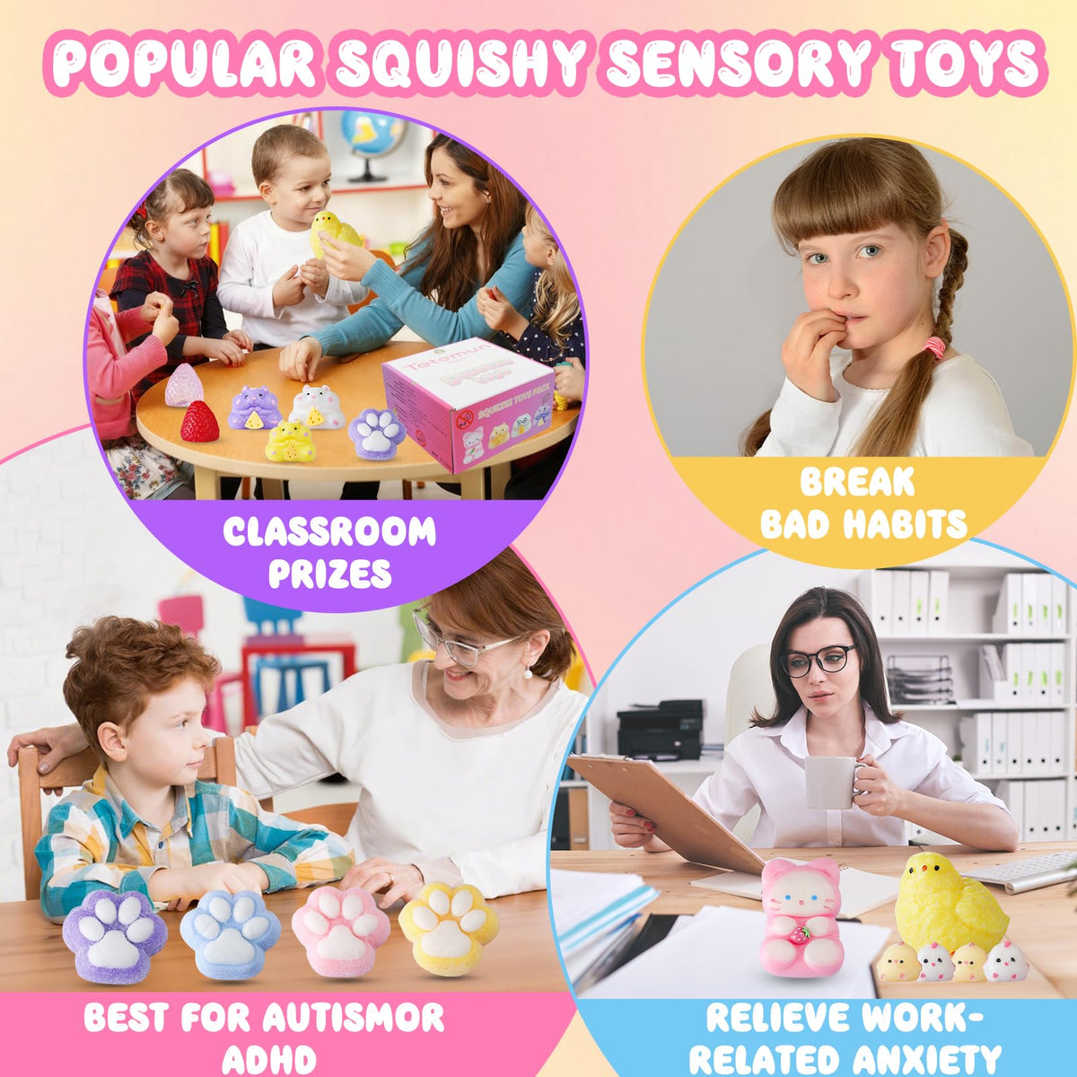 TETEMUN squishy toy with silky texture for smooth squeezes