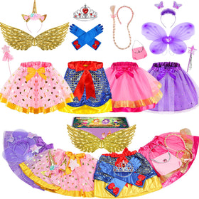 Teuevayl little girls dress up set in festive gift packaging sparks imaginative play.