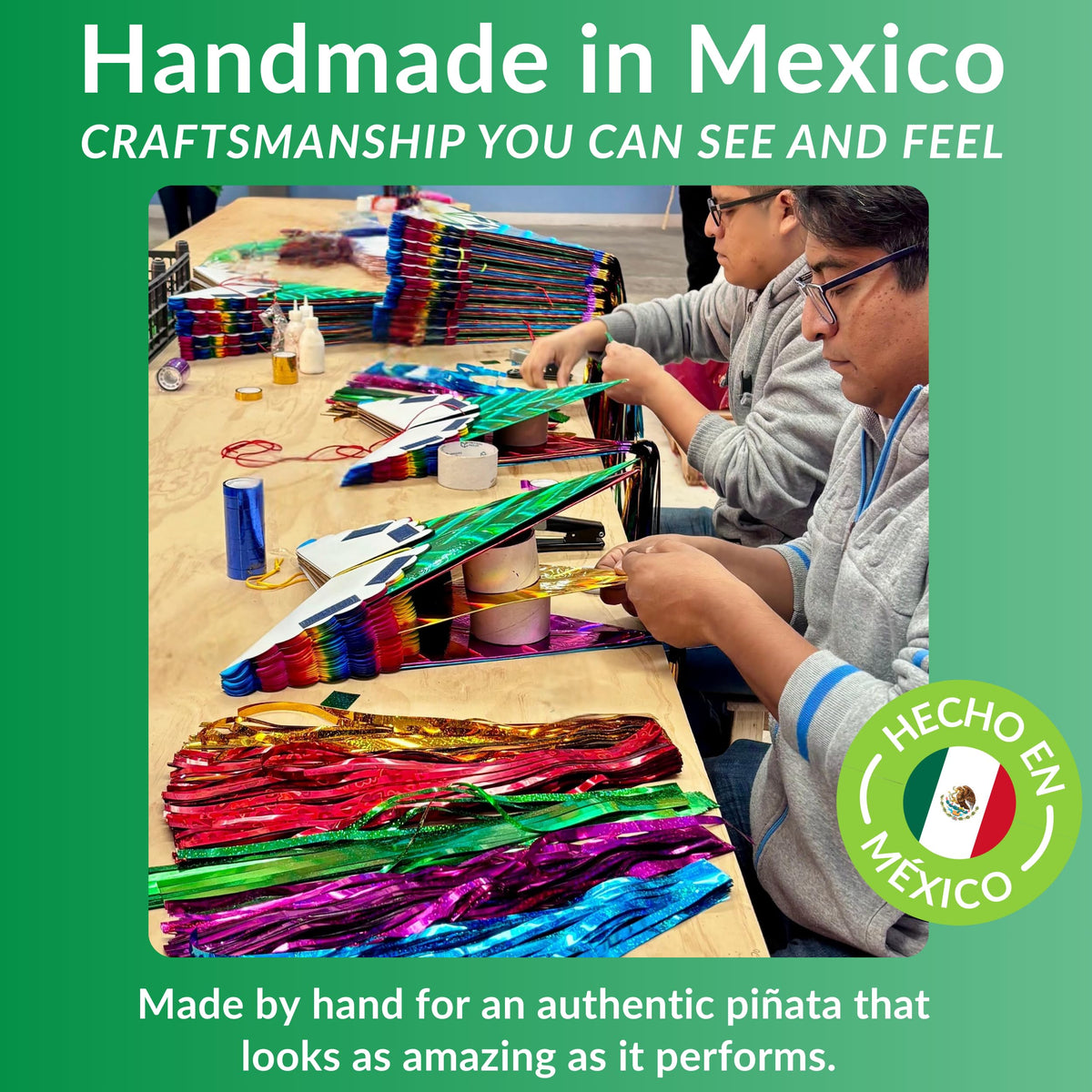 TexMex Fun Stuff ships flat for secure packing and easy transport.