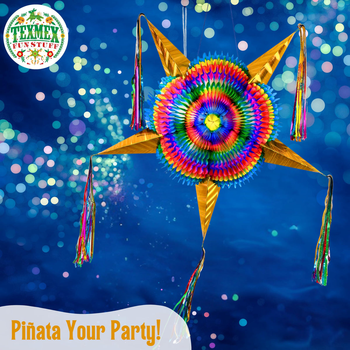 TexMex Fun Stuff Cinco de Mayo party piñata adding festive flair