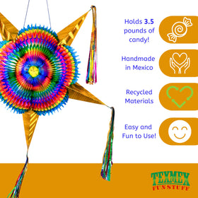 TexMex Fun Stuff decorative centerpiece piñata for bold display
