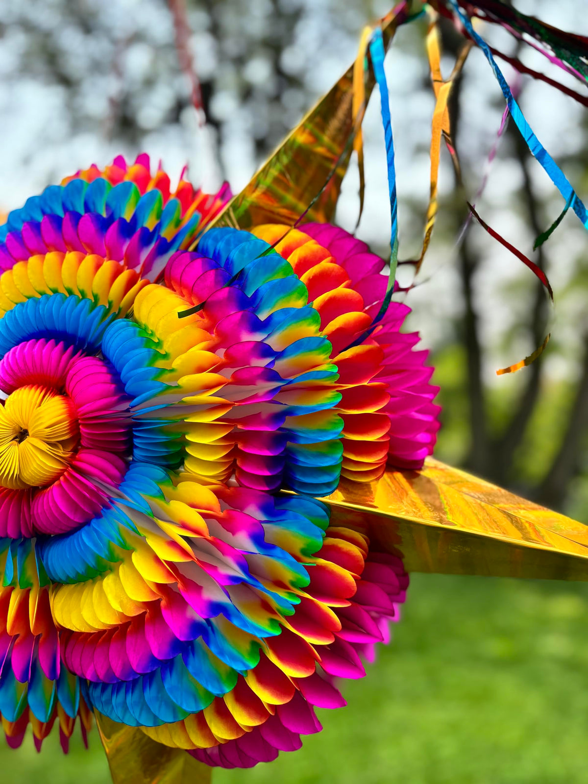 TexMex Fun Stuff piñata folded flat for secure shipping and protection