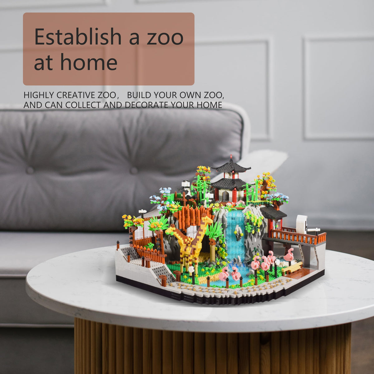 TEXXXIAN Zoo Micro Mini Bricks color palette showcases vibrant wildlife hues
