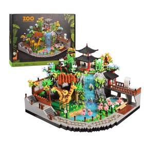 TEXXXIAN Zoo Micro Mini Bricks desert diorama for immersive display and creative play