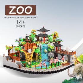 TEXXXIAN Zoo Micro Mini Bricks play scene emphasizes interactive storytelling possibilities