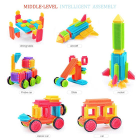 Teytoy colorful bristle blocks pieces for hands-on learning