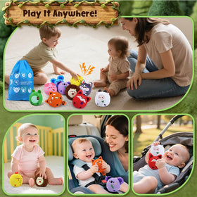 teytoy dog sensory bean bags toy promotes interactive play and dexterity