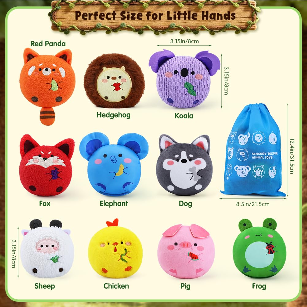 teytoy koala sensory bean bags stuffed buddy for soothing tactile experiences