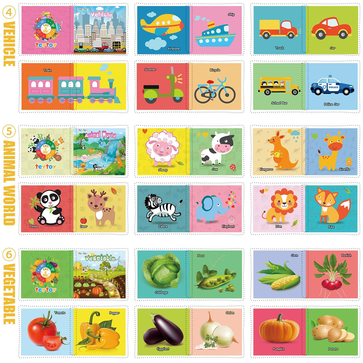 teytoy my first soft book bright illustrations attract baby's attention