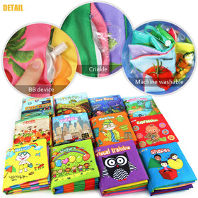 teytoy my first soft book crinkle pages close up for tactile stimulation