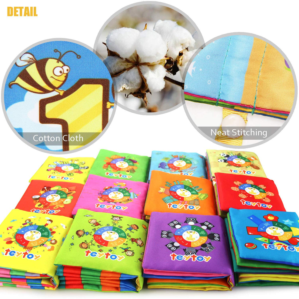 teytoy my first soft book twelve-theme layout showcasing diverse topics