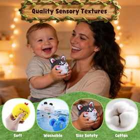 teytoy pig sensory bean bags design invites hands-on texture exploration