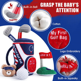 teytoy Plush golf ball for tactile exploration and safe gripping.