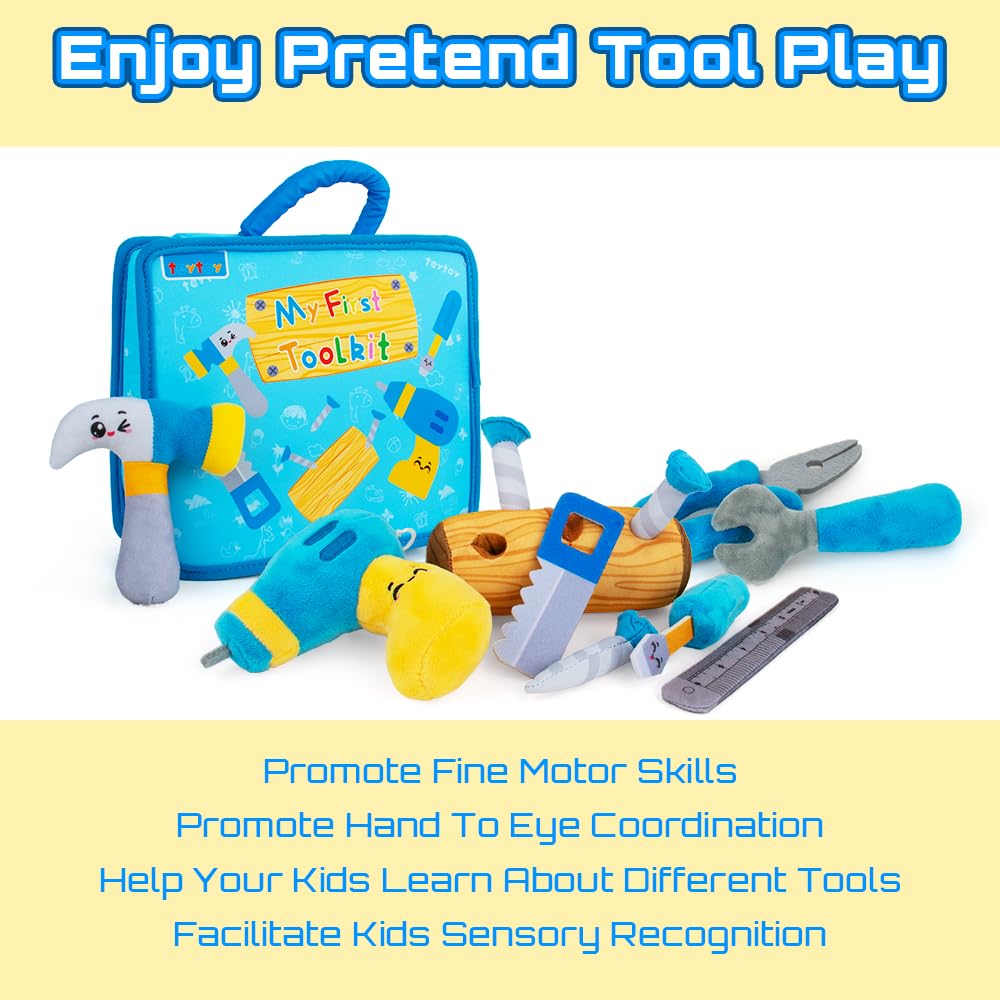 Teytoy soft tools in hand encourage fine motor skills and exploration.