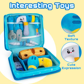 Teytoy toolbox open lid reveals soft tools for imaginative building.