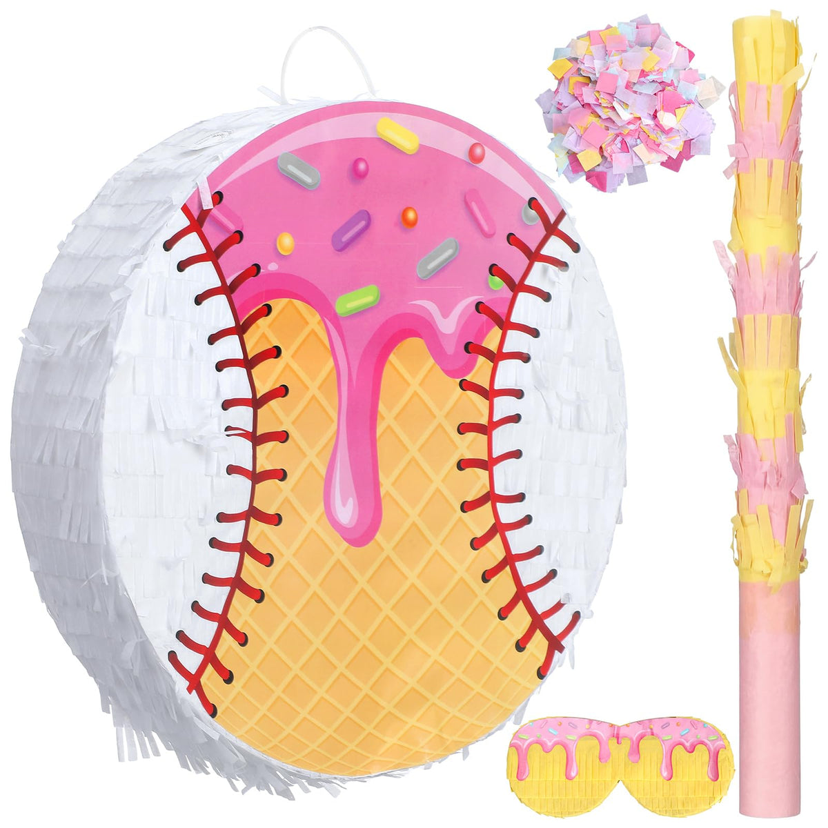 Teyva Daily ice cream pinata display at sports or birthday parties
