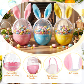 Teyva Daily yellow giant Easter egg with handles for colorful display