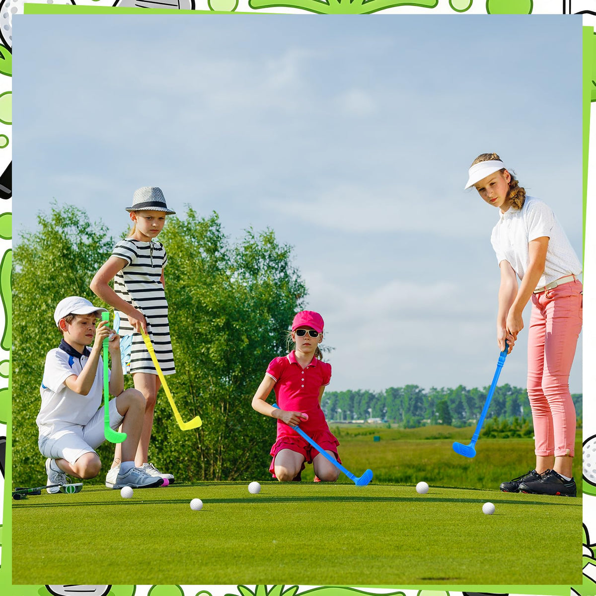 Teyva Daily white golf balls deliver smooth bounce for safe play.