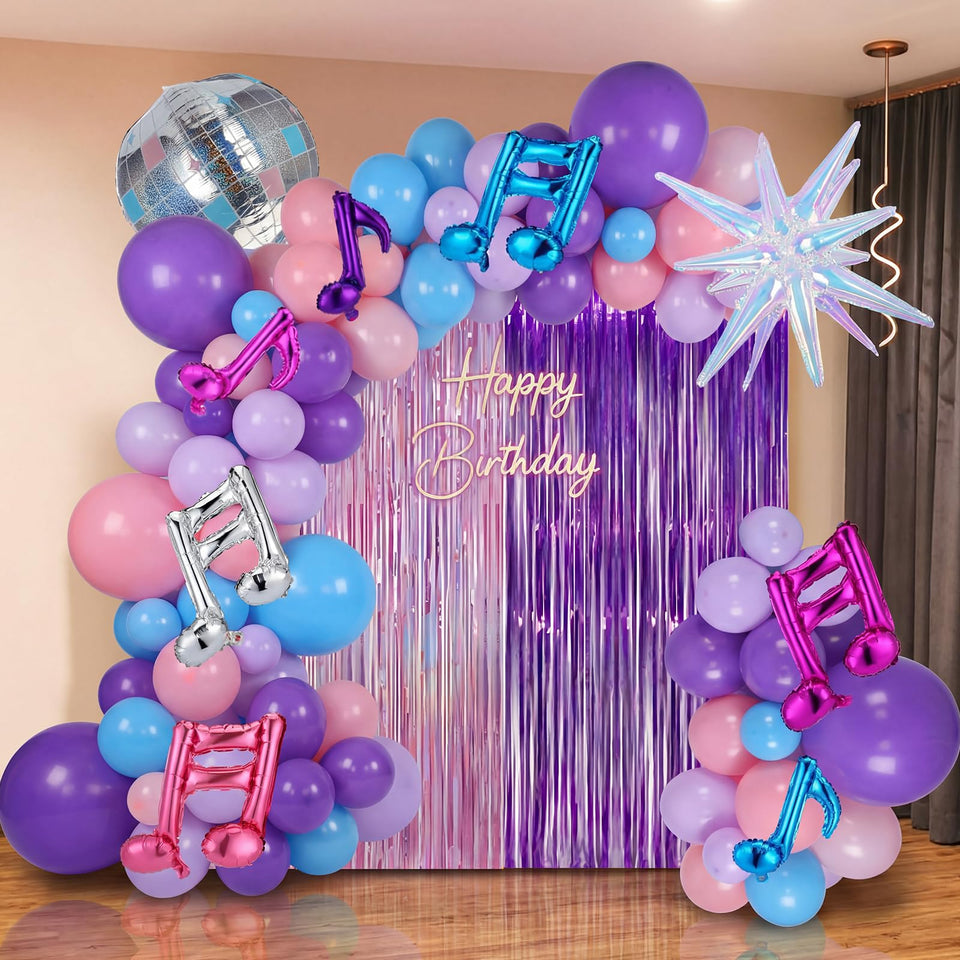 Teyva Daily holographic tassels add a shimmering focal point for a K-Pop party