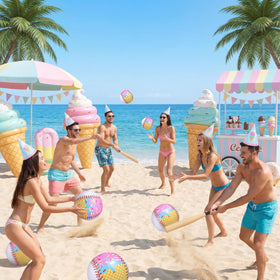 Teyva Daily ice cream drip ball on the sand durable PVC for outdoor use