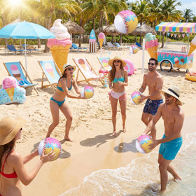 Teyva Daily beach ball doubles as a party decoration and gift