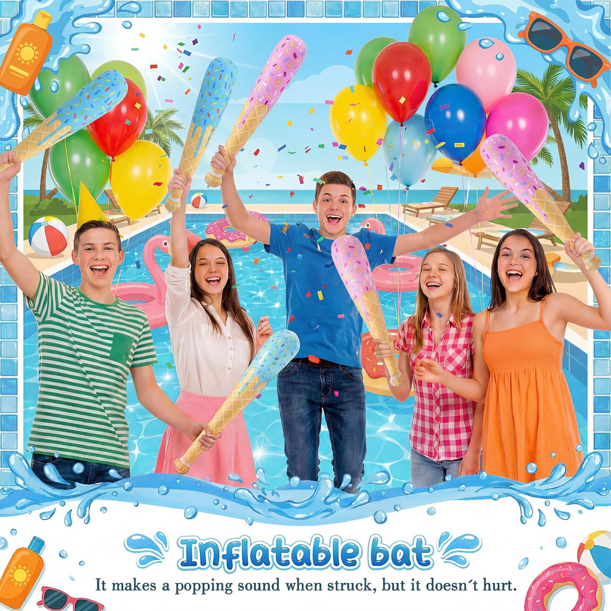 Teyva Daily 30-piece bat set, great bulk option for large events and giveaways.