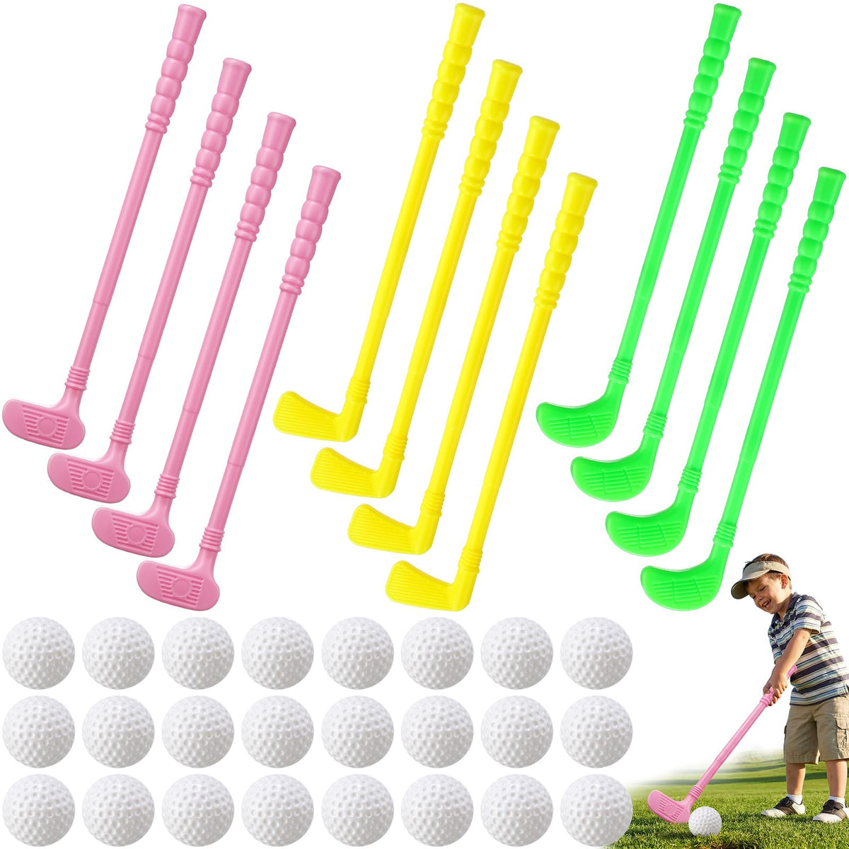 Teyva Daily mini golf clubs yellow for kids, outdoor play