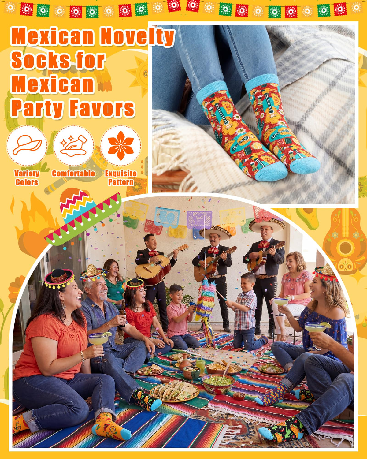 Teyva Daily multi-color sombrero headband offers easy, reusable wear.